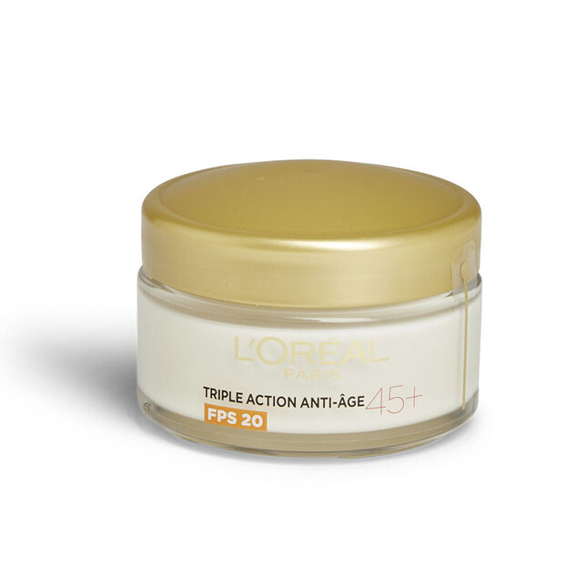 Cr&egrave;me de jour L'Or&eacute;al triple action anti-&acirc;ge 50ml