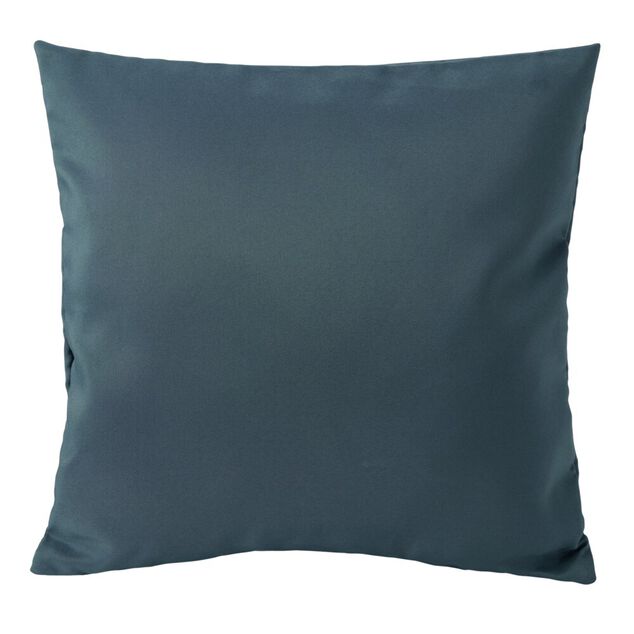 Housse de coussin polyester 40x40cm bleu