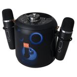 Enceinte karaok&eacute; bluetooth avec micro x2 lumineuse Homday H149cm 15W