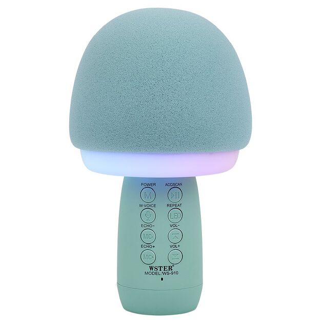 Micro karaok&eacute; et veilleuse bluetooth XL forme champignon