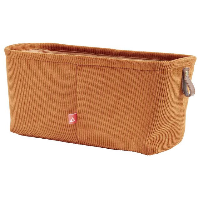 Pani&egrave;re de rangement velours Marron - 15x31xH15 cm