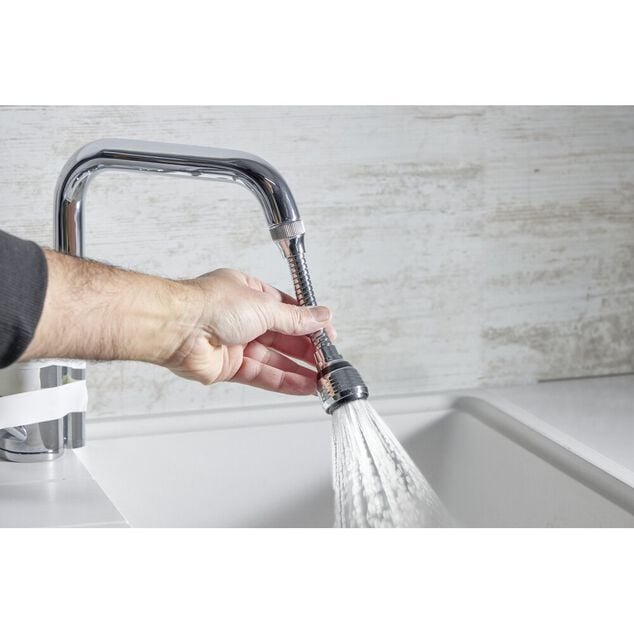 Embout robinet brise-jet flexible
