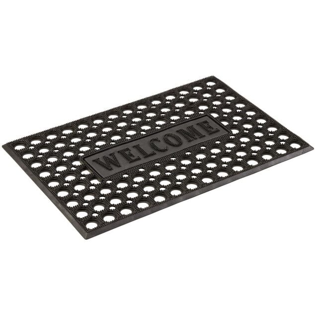 Tapis d'ext&eacute;rieur grattant antid&eacute;rapent inscription Welcome 60x40 cm