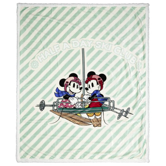 Plaid Disney Mickey & Minnie t&eacute;l&eacute;si&egrave;ge 120x150cm