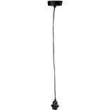 Ampoule suspendue c&acirc;ble noir E27 &Oslash;6xH120cm
