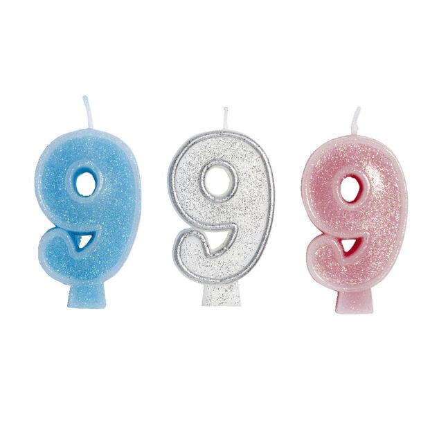 Bougie anniversaire chiffre 9