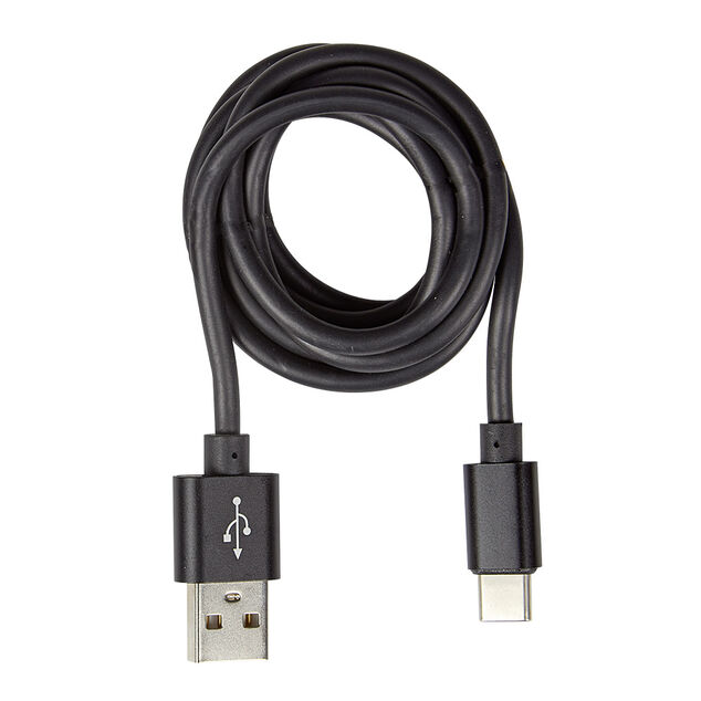 C&acirc;ble USB vers USB C plastique PP Noir charge rapide