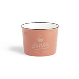 Bol &agrave; soupe 500ml fa&iuml;ence rouge &Oslash;12xH8,4cm