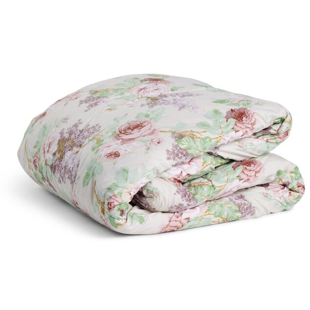 Couette imprim&eacute; roses 240x220cm polyester