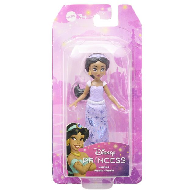 Poup&eacute;e mini princesse Disney tissu paillet&eacute; 16,5x3,5xH8cm (plusieurs mod&egrave;les)