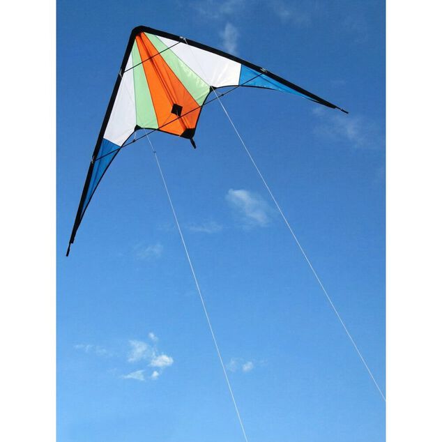 Cerf-volant triangulaire Funky avec poign&eacute;es 60x120cm