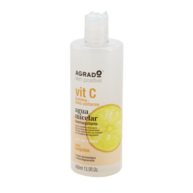 Eau micellaire démaquillante vitamine C Agrado 400ml