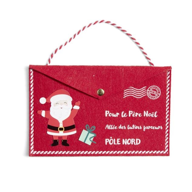 Enveloppe en feutrine pour le p&egrave;re No&euml;l (2 mod&egrave;les)