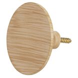 Pat&egrave;re murale ronde imitation bois polyr&eacute;sine &Oslash;8cm