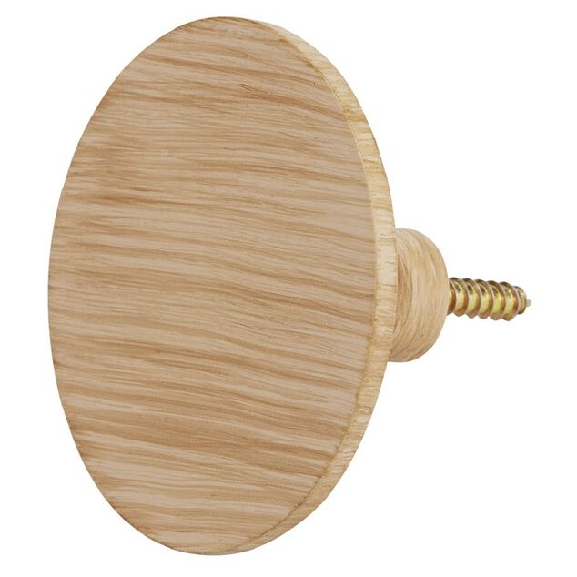 Pat&egrave;re murale ronde imitation bois polyr&eacute;sine &Oslash;8cm