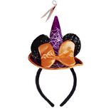 Serre-t&ecirc;te Disney Minnie avec chapeau motif toile d'araign&eacute;e orange et noir
