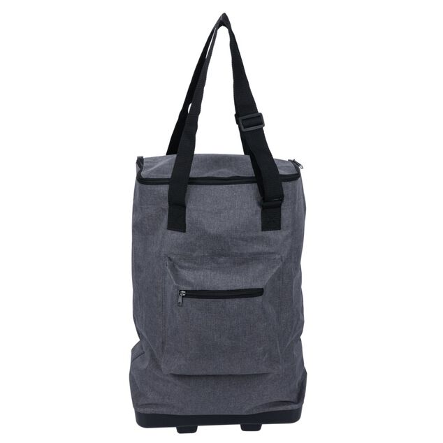 Sac de courses 30L pliable avec 2 roues  - L33xl20xH92cm