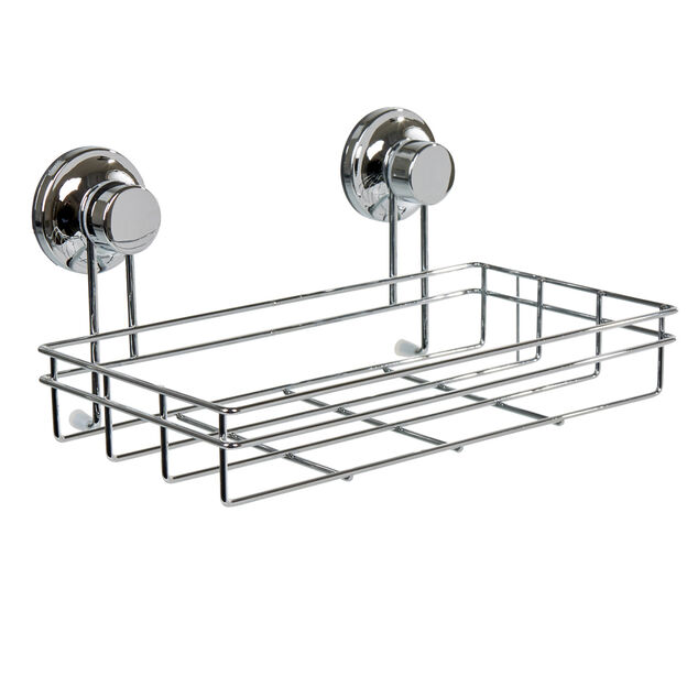 Panier serviteur de douche &agrave; ventouse inox