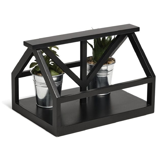 Porte-plantes noir