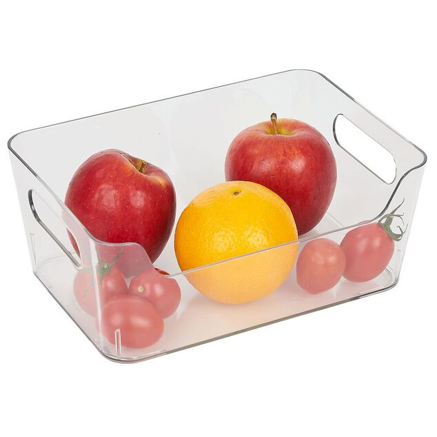 Bac rangement frigo 2L plastique transparent 20,5x14xH8,5cm