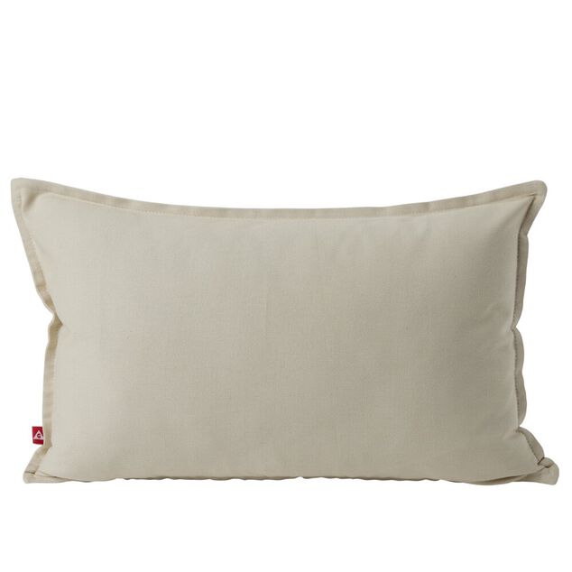 Housse de coussin coton Panama 30x50cm blanc