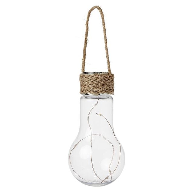 Ampoule solaire plastique et jute