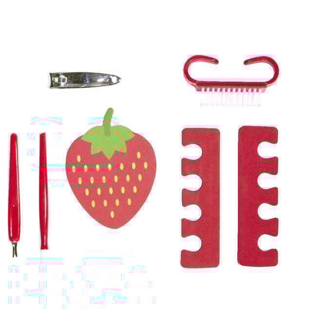 Pochette manucure et p&eacute;dicure avec 7 accessoires - 3 mod&egrave;les