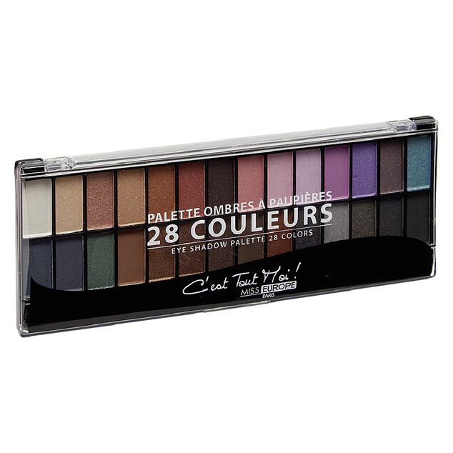 Palette 28 couleurs mat et iris&eacute;es