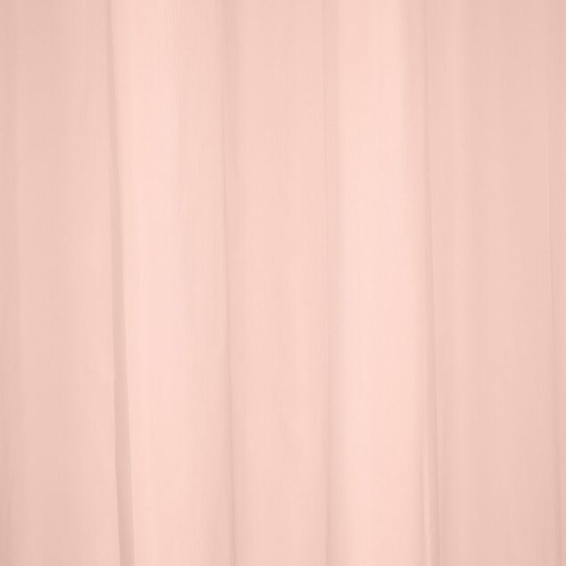 Voilage &agrave; oeillets rose uni 100% polyester 140x240cm