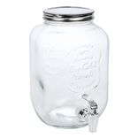 Distributeur de boisson 4L en verre Ø16xH25cm