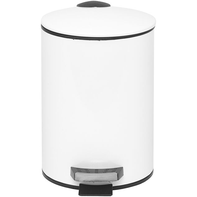 Poubelle salle de bain 3 L blanche