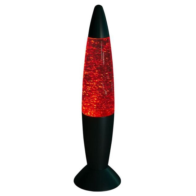 Lampe &agrave; paillettes changement de couleur &Oslash;9xH35cm dor&eacute;
