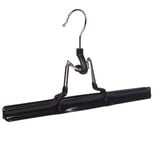 Cintre à pince acier revêtement plastique noir x2