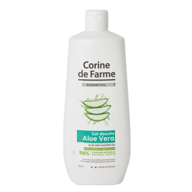 Gel douche aloe vera Corine de Farme peaux sensibles 750ml