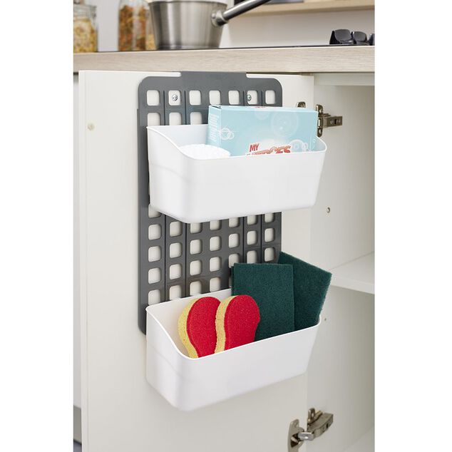 Rangement de porte ajustable gris