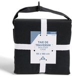 Taie de traversin 85x185cm 100% coton noir