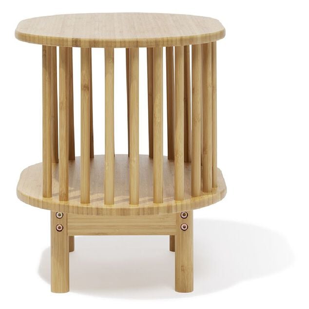 Chevet Ga&iuml;a bambou naturel - L46xP35xH41,5cm