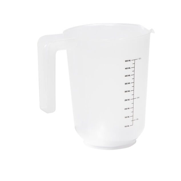 Verre mesureur 500ml plastique blanc transparent