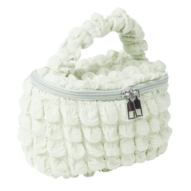 Trousse de maquillage tissu bouclette19x12xH11cm (2 modèles)