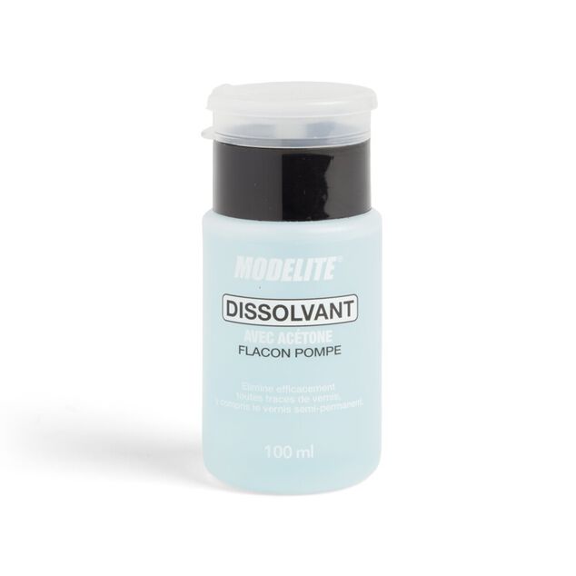 Dissolvant avec ac&eacute;tone flacon pompe 100ml