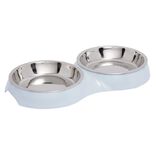 Gamelle double pour chat inox (2 mod&egrave;les)