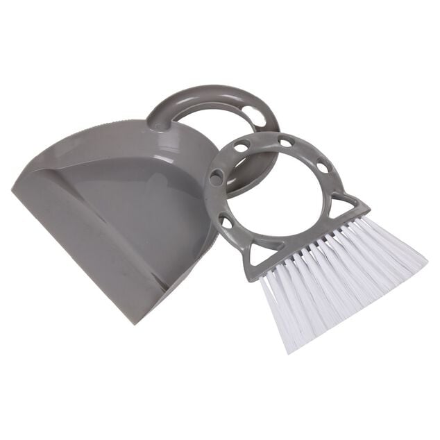 Ensemble mini pelle et balayette gris