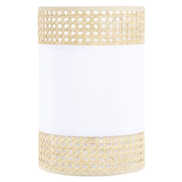 Applique cannage coton beige et blanc