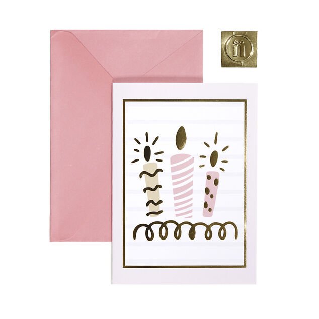 Carte de voeux avec enveloppe 13,3x18,3cm