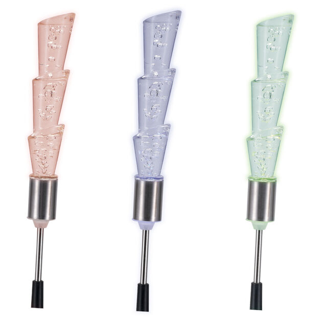 Borne solaire sapin multicolore à led déco Noël