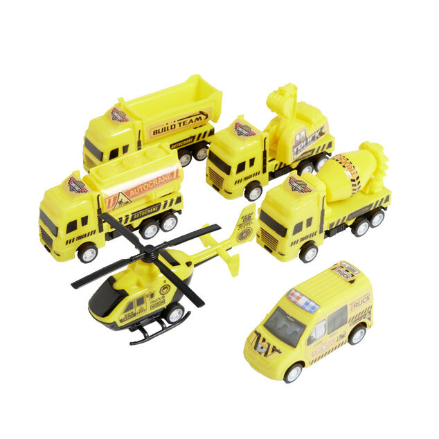 Kit 5 véhicules et engins de chantier