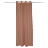 Rideau occultant effet tram&eacute; terracotta 140x240cm