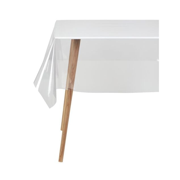 Nappe rectangulaire cristal transparent uni 140x240 cm