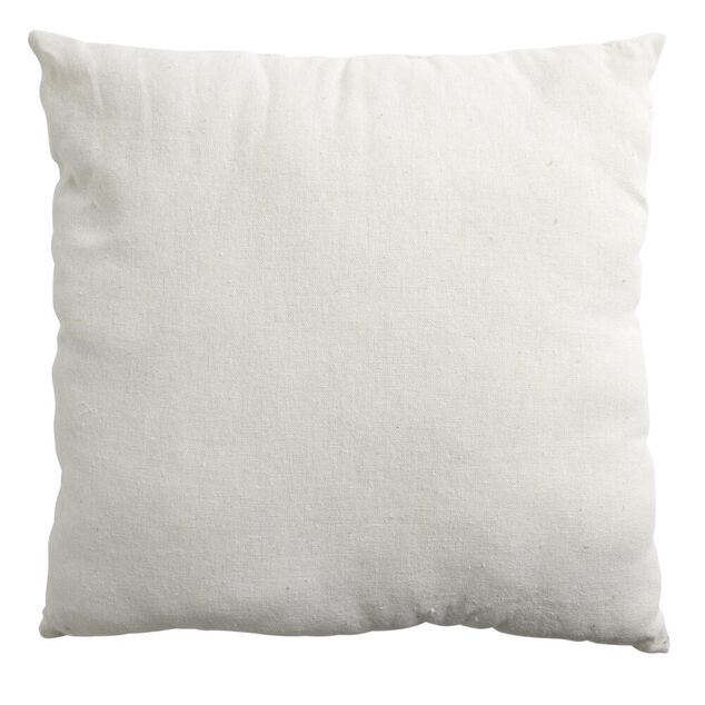 Coussin carr&eacute; d&eacute;perlant blanc &eacute;cru 40x40cm