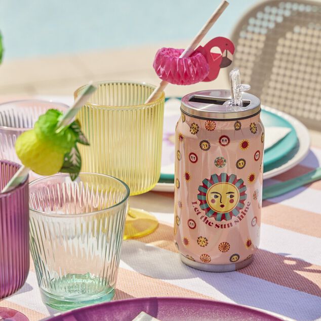 Canette isotherme 260ml inox Ø6,5xH13,5cm - 4 modèles